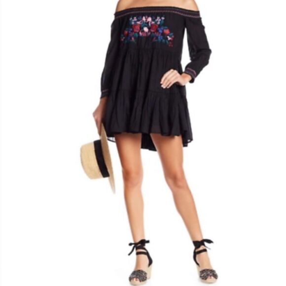 Free People Sunbeams Floral Embroidered Mini Dress - Picture 2 of 11